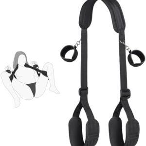 Sex Bondage BDSM Kit, Bed Restraints Set with Handcuffs Neck to Thigh/Ankle