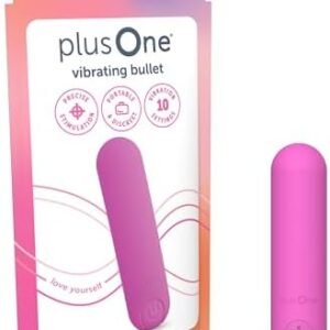 plusOne Bullet Vibrator for Women - Silicone Mini Vibrator, Pink Mini