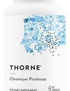 THORNE Chromium Picolinate, 500 mcg Highly Absorbable Chromium, 60 Capsules