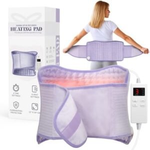 Heating Pad for Period Cramps, Upgraded Wrap Heating Pad for Back Pain Relief