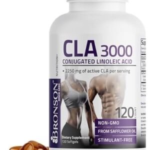 Bronson CLA 3000 Extra High Potency Weight Management Support, 120 Softgels