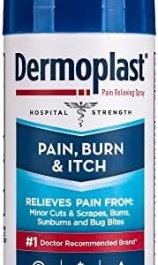 Dermoplast Pain, Burn & Itch Relief Spray, First Aid, Cuts, Burns, 2.75 oz
