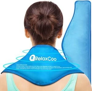 RelaxCoo Neck Ice Pack Wrap, Reusable Gel Ice Pack for Neck Shoulders