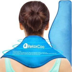 RelaxCoo Neck Ice Pack Wrap, Reusable Gel Ice Pack for Neck Shoulders