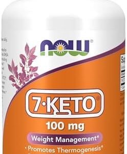 NOW Supplements, 7-Keto (DHEA Acetate-7-one) 100 mg, Weight Management*, 120 Veg Capsules