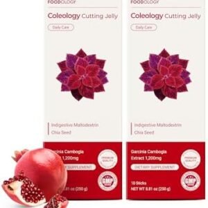 FOODOLOGY Coleology Cutting Jelly, Slimming Jelly Pomegranate, 20 Sticks