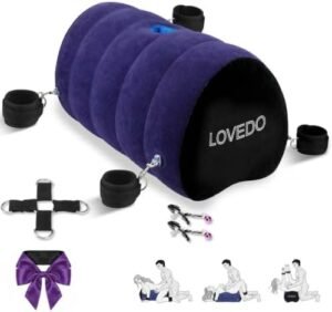 Sex Toys Sex Pillow, with BDSM Bondage Heart Shaped Inflatable Cushion Furniture for...