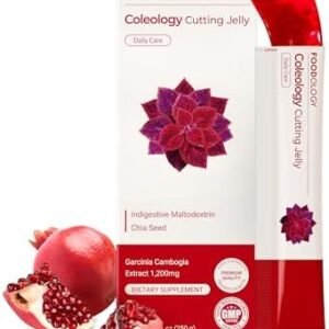 FOODOLOGY Coleology Cutting Jelly, Slimming Jelly Pomegranate, 10 Sticks