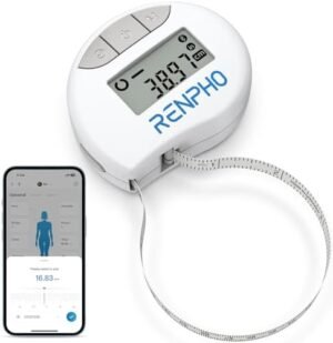 RENPHO Smart Body Measuring Tape, Bluetooth App, 60in, for Weight Loss