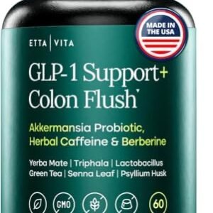 GLP-1 Colon Cleanse with Akkermansia, Berberine & Psyllium for Gut Health