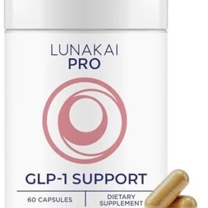 Lunakai USA Made GLP-1 Supplement - Natural GLP 1 Support with Probiotics & Resveratrol