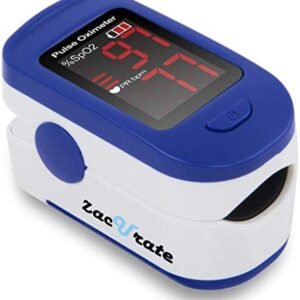 Zacurate 500BL Fingertip Pulse Oximeter Blood Oxygen Saturation Monitor with Batteries...
