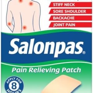 Salonpas Pain Relieving Patch for Back, Neck, Shoulder, Knee Pain and Muscle Soreness