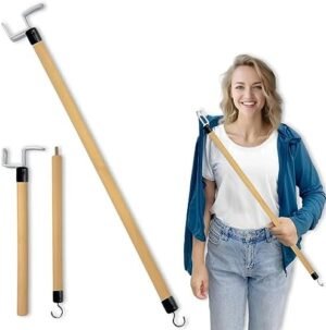 Nourislif 27'' Dressing Stick, Long Dressing Stick for Elderly, Disabled, Limited Mobility