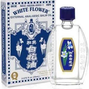 White Flower External Analgesic Balm Oil 20ml/0.676fl Oz., (1 bottle)