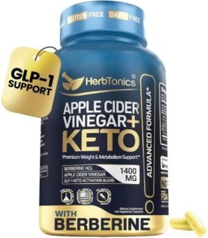 Herbtonics Apple Cider Vinegar + Keto Advanced with Berberine