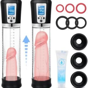 Male Penis Pump Sex Toys, Automatic Enlargers & Extend Pump for Men with LED Display