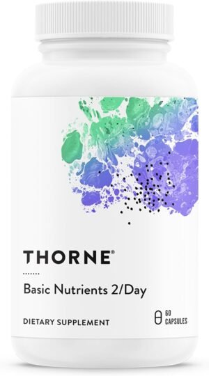 THORNE Basic Nutrients 2/Day, Vitamin & Mineral Formula, 60 Capsules