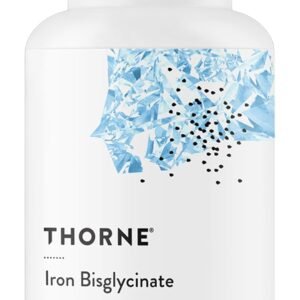 THORNE Iron Bisglycinate, 25 mg Iron Supplement, 60 Capsules