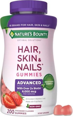 Nature's Bounty Optimal Solutions Advanced Hair, Skin & Nail Pectin Gummies