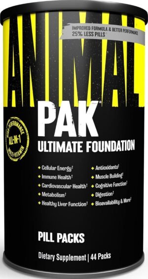 Animal Pak Multivitamin Supplement for Men & Women | 44 All-in-1 Pill Packs