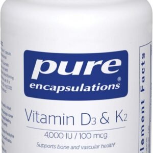 Pure Encapsulations Vitamin D3 & K2, 120 Capsules