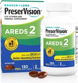 PreserVision AREDS 2 Eye Vitamins Lutein Zeaxanthin Supplement 130 Softgels