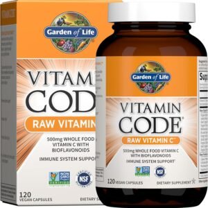 Garden of Life Vitamin Code Raw Vitamin C 500mg, 120 Capsules